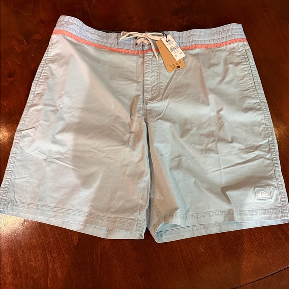 Quiksilver Light Blue Street trunk Swim shorts 38 NWT